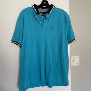 Mens Tommy Hilfiger Custom Fit Coupe Sur Mesure Polo